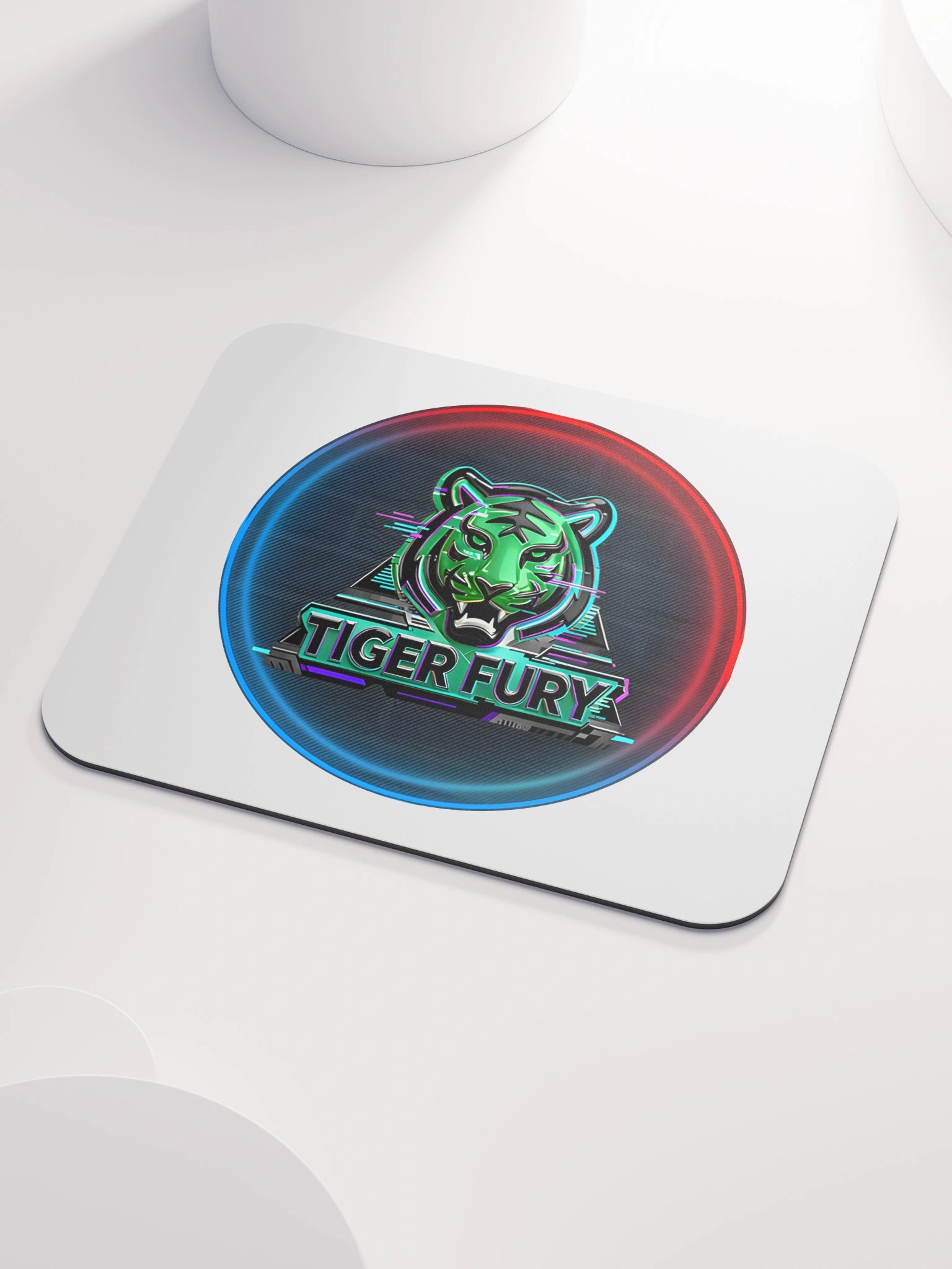 Tiger Fury Neon Logo Mouse Pad product image (3)