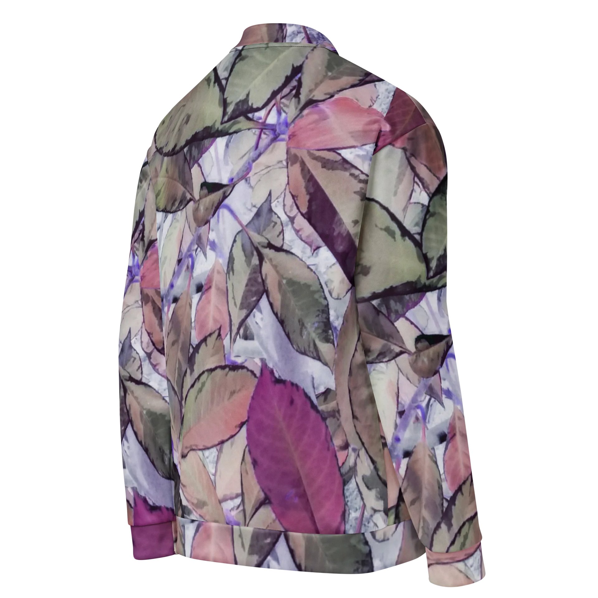 Marble Leaves Bomber Jacket product image (4)