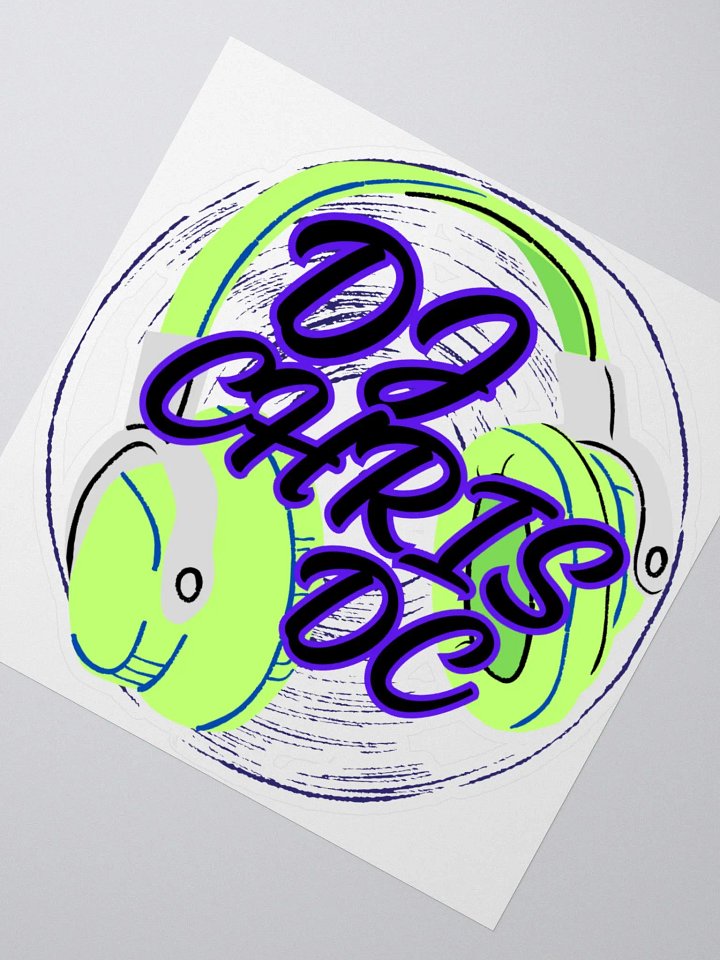 Custom Cut Vinyl Stickers With Lime Green Graphic product image (2)