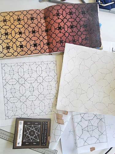 Just wrapped up our Draw-Along for my Patreon pals. We managed to draw it two ways:

Draw - Trace - Tile 2 by 2 with and with...