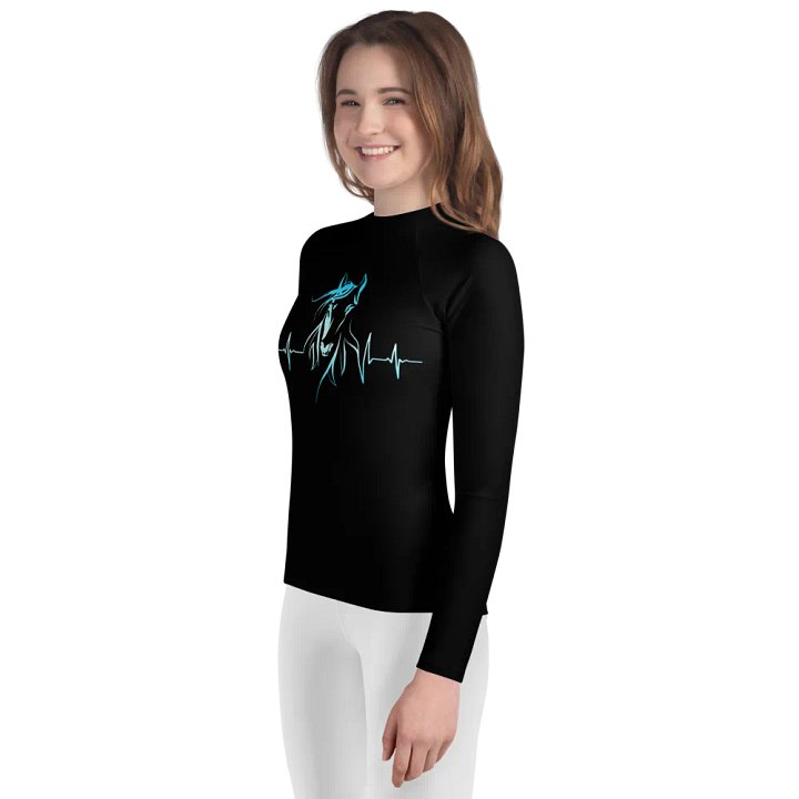 Horse Heartbeat Youth Rash Guard product image (2)