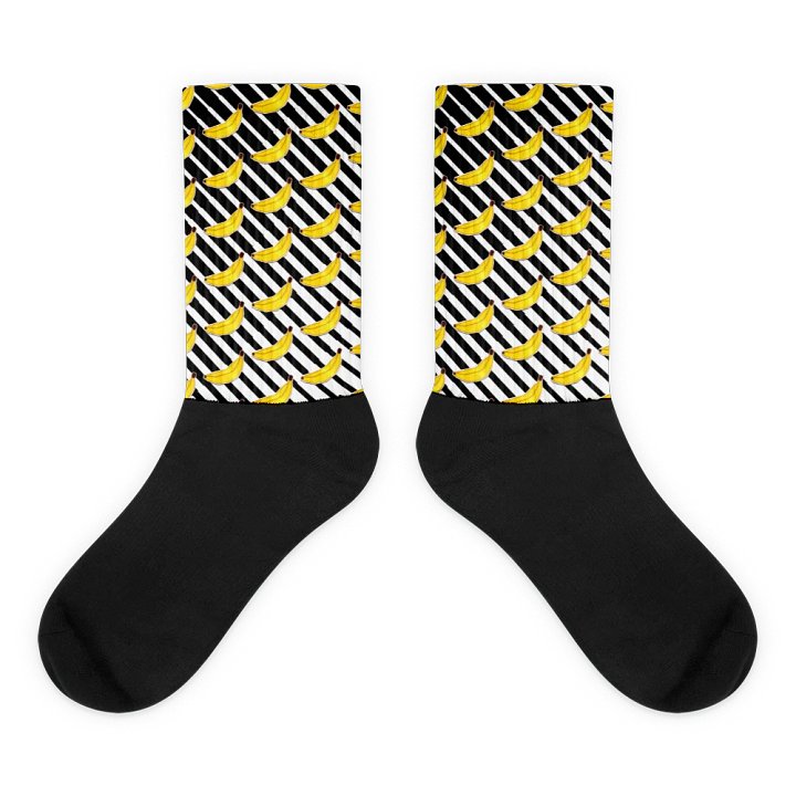 Oh Banana - Black Foot Sublimated Socks product image (1)