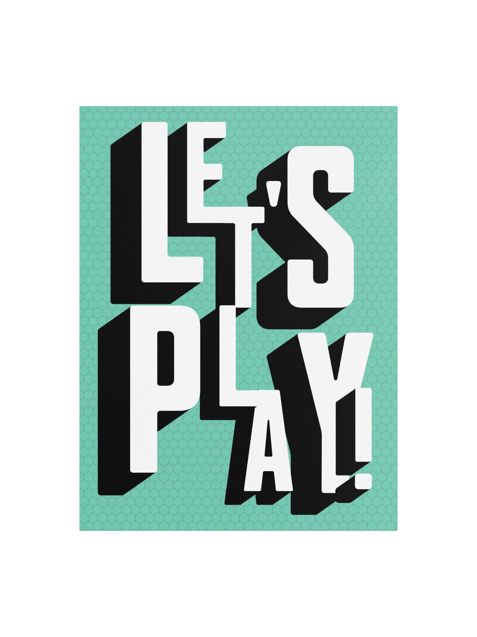 Let's Play Board Game Room Poster - UNFRAMED product image (1)