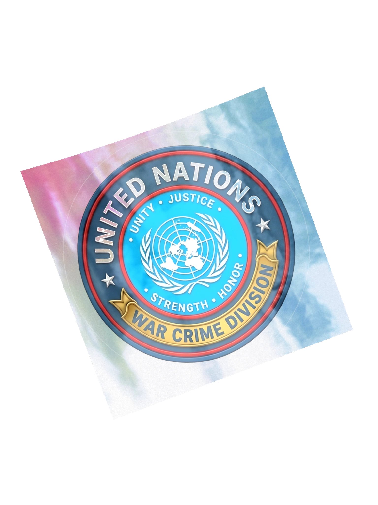 United Nations War Crime Division Holograhic Sticker product image (5)