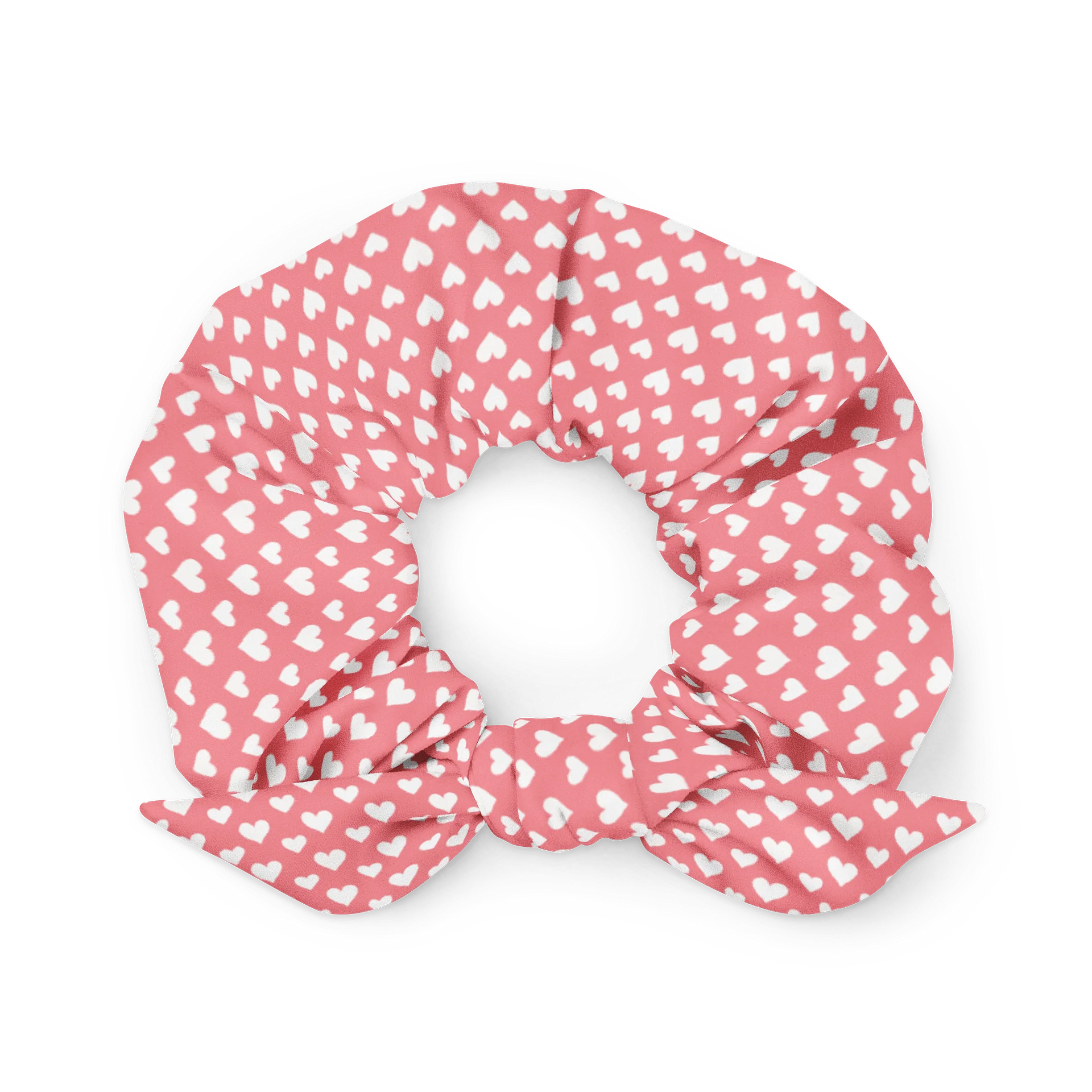 Pink Heart All-Over Print Scrunchie product image (1)