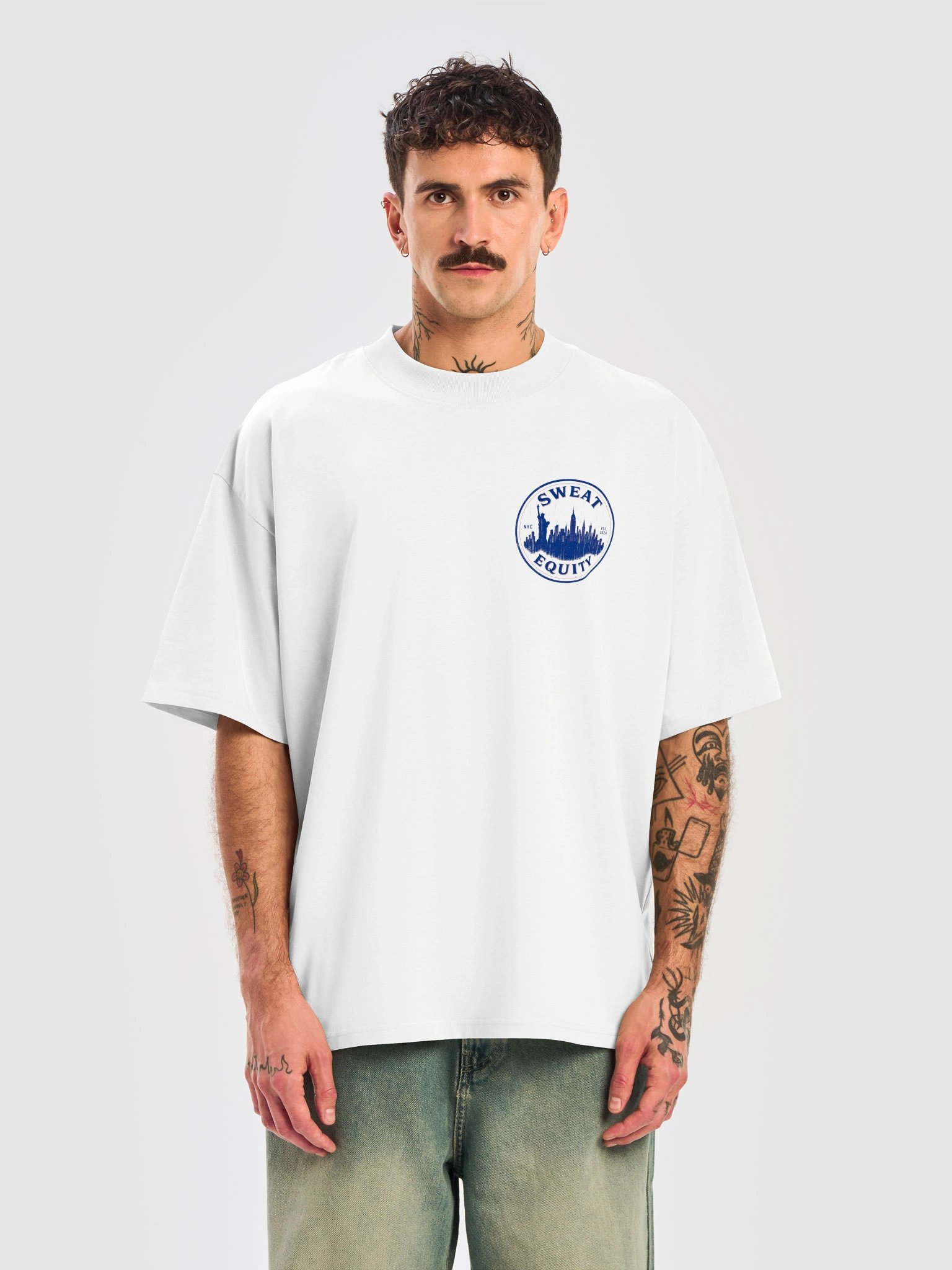 Sweat Equity: NYC Marathon 2026 Oversized T-Shirt product image (5)