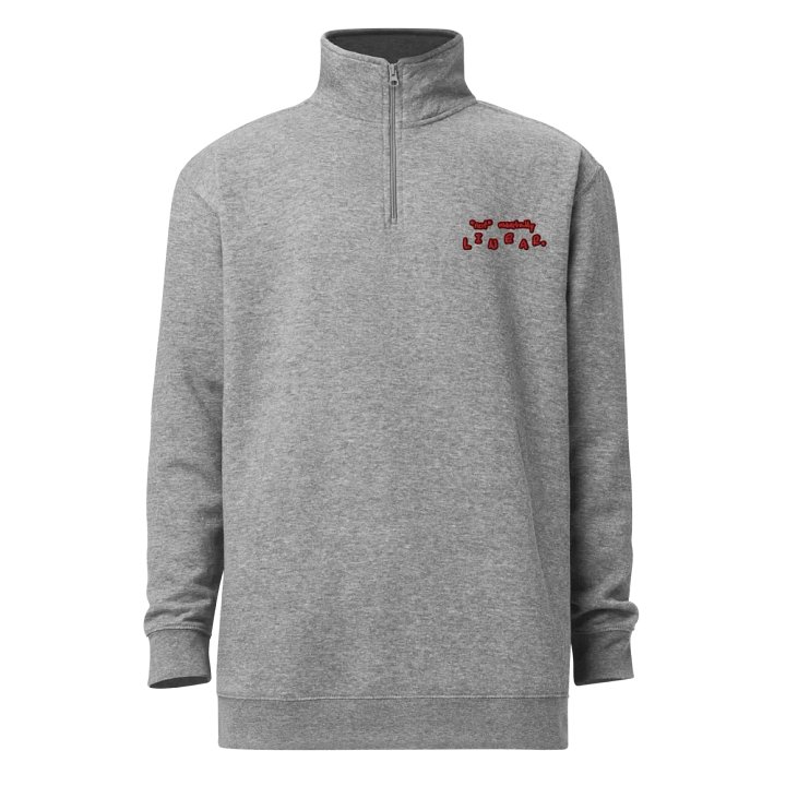 *not* mentally linear. (cherry design) embroidered quarter zip product image (7)