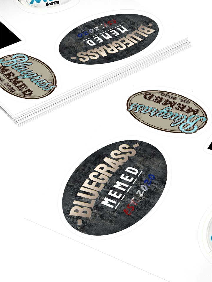 Bluegrass Memed Sticker Sheet product image (2)