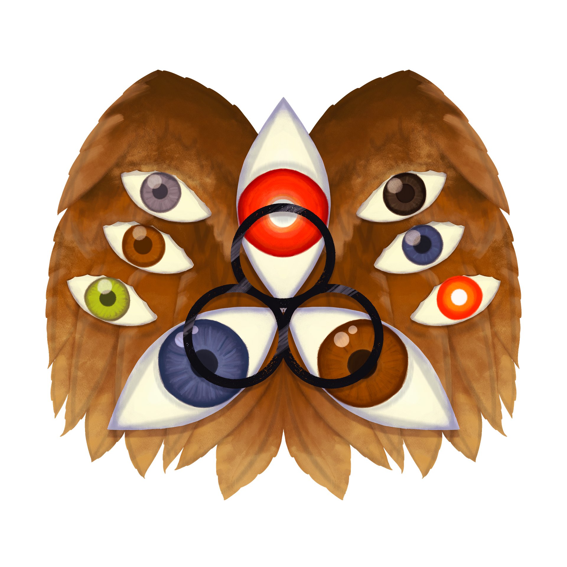 Six Eyes Logo Sticker product image (1)