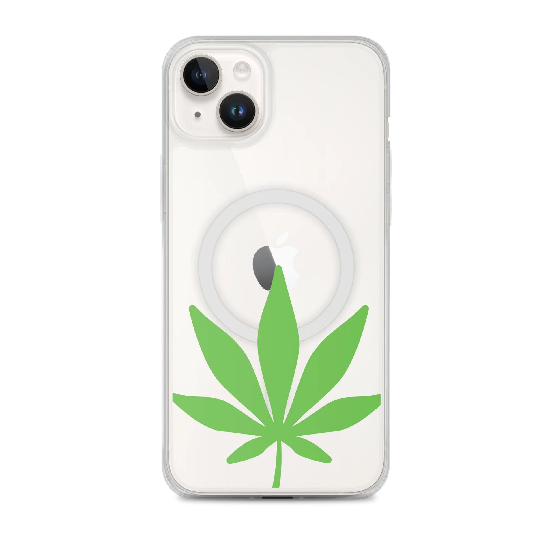 Cannabis Leaf iPhone® MagSafe® Clear Case product image (1)