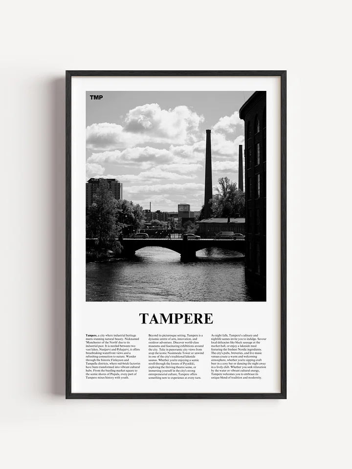 Tampere 02 Newspaper Poster | Framed product image (1)