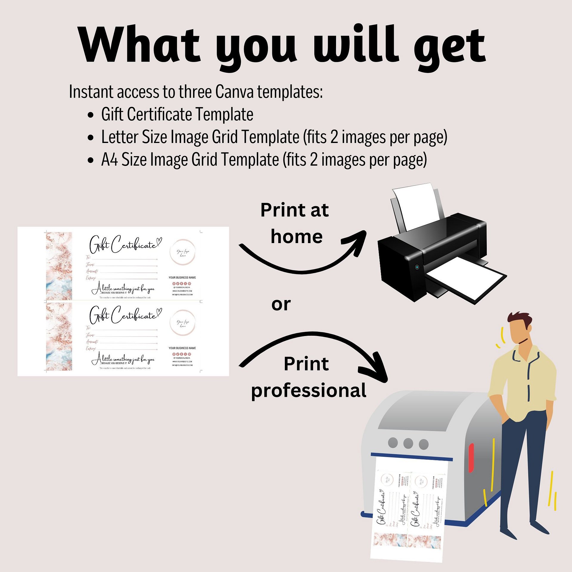 Roseanne - Gift Certificate Template product image (5)
