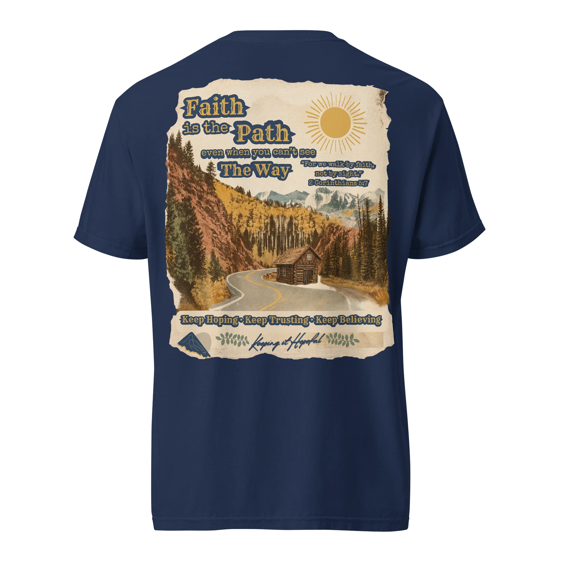 Faith Is the Path | Men’s Premium Garment-Dyed Tee product image (2)