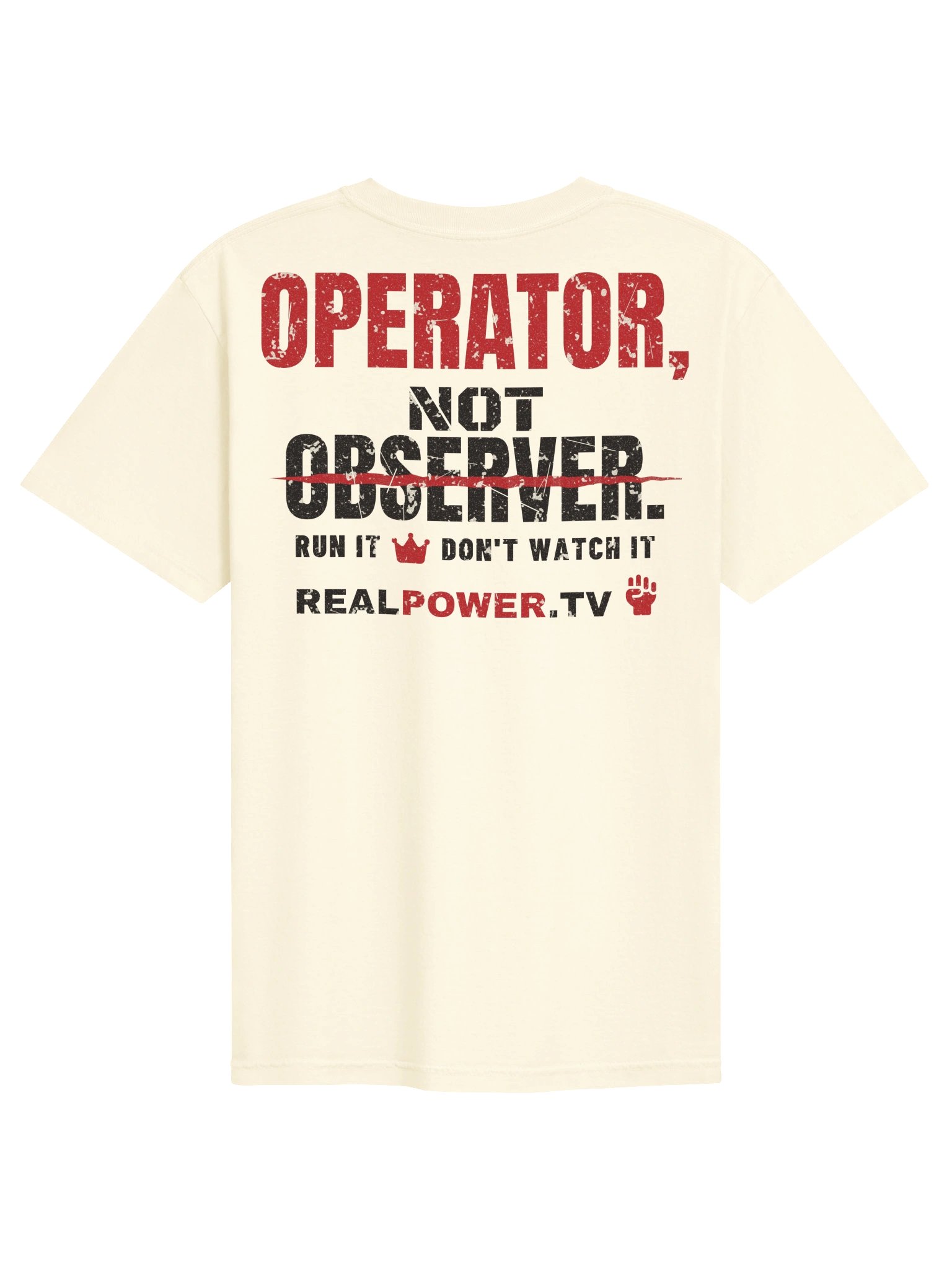 OPERATOR, NOT OBSERVER. Tee — The Saying Wall product image (2)
