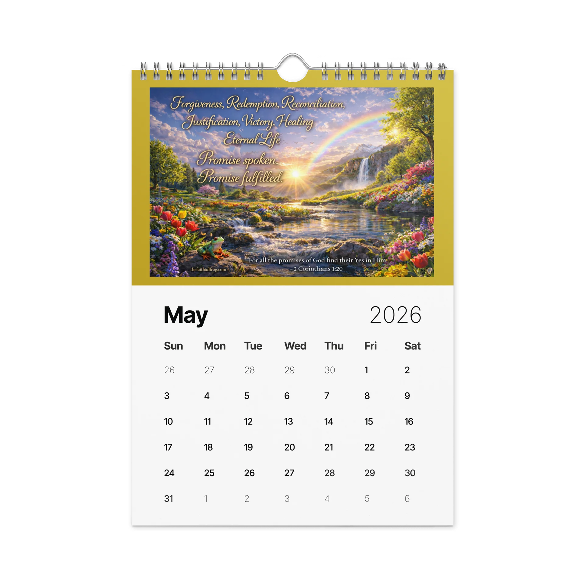 Heaven's Artwork 2026 Wall Calendar product image (6)