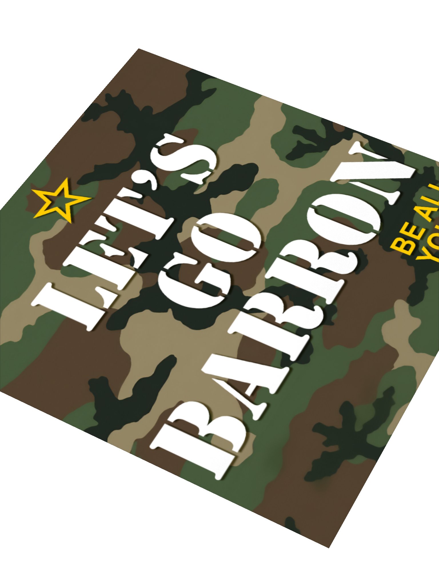 Let's Go Barron Camo Sticker product image (8)