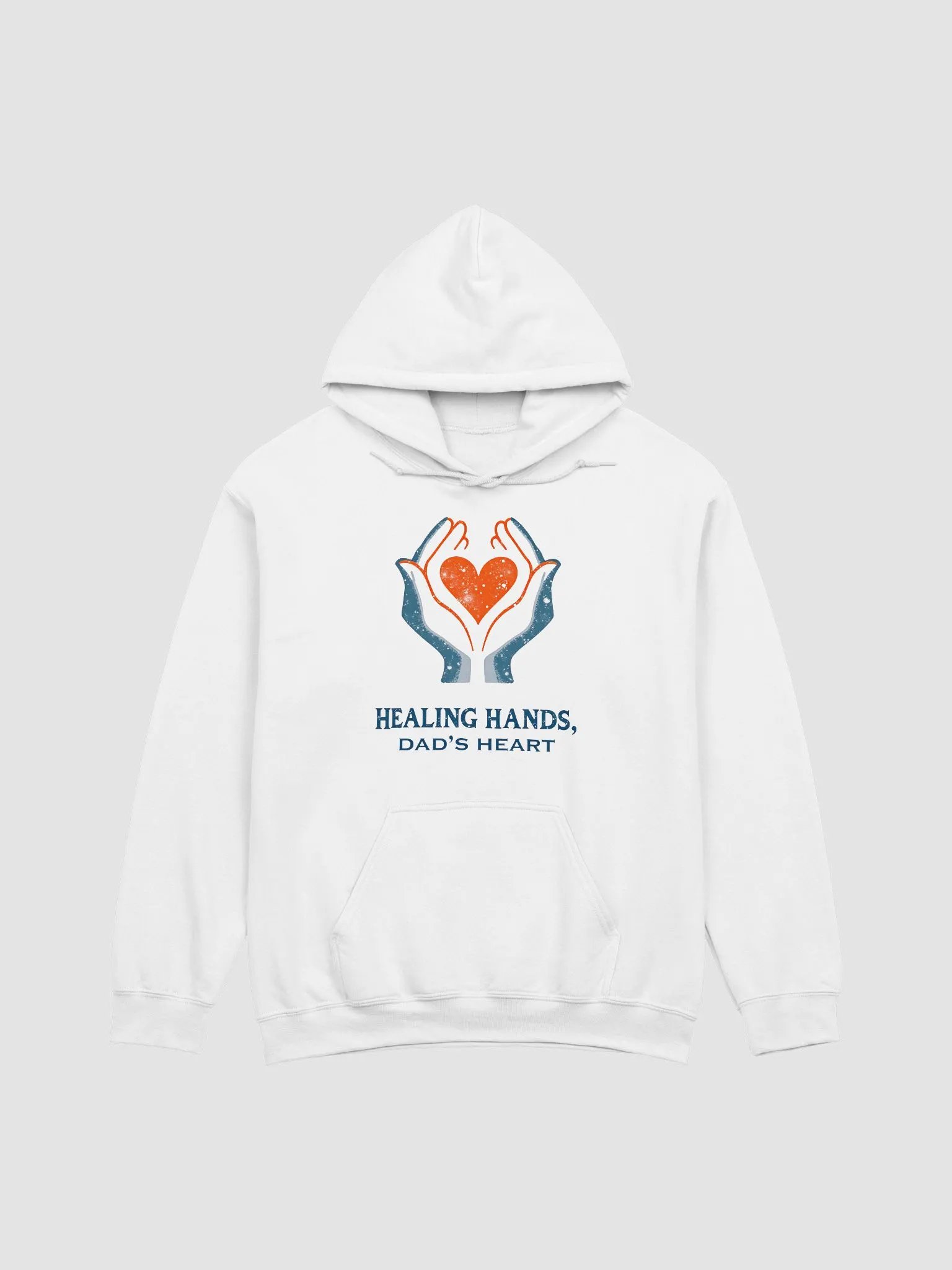 Flaming Heart , Dad's heart, Healing Hands Hoodie product image (4)