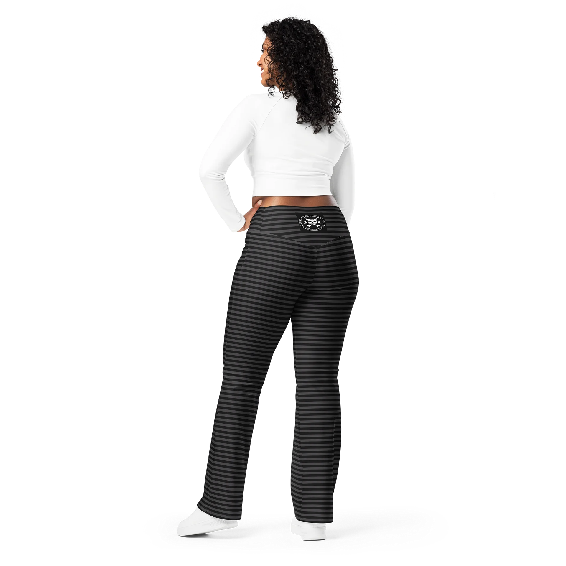 Blaque Stripped Kat Skull Flares product image (4)
