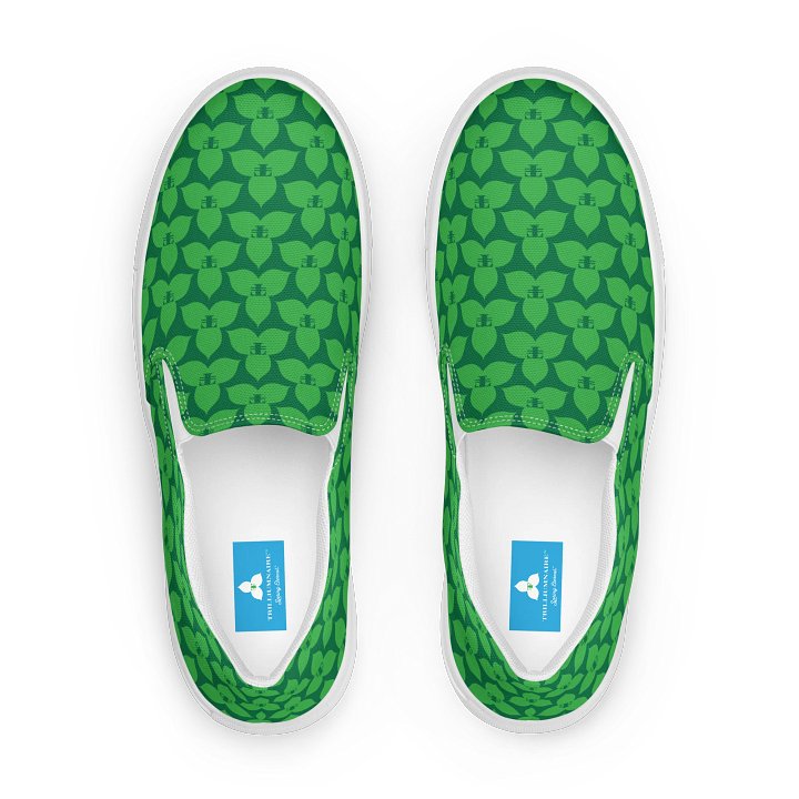 Trilliumnaire™ Icon Green Women's Canvas Slip-On Shoes product image (2)
