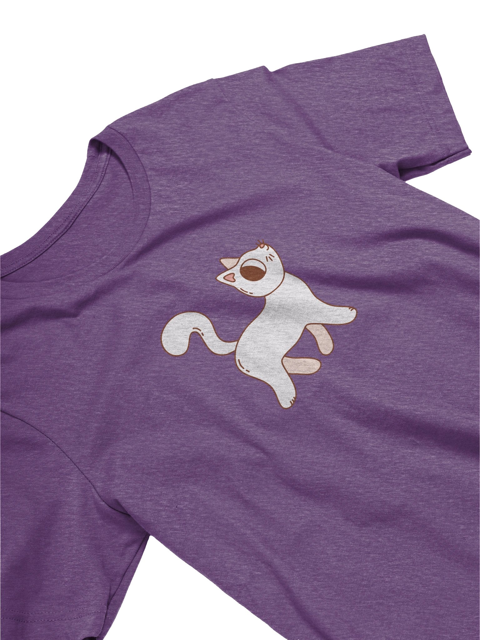 Curious Kitty Unisex T-Shirt | Playful Cat Vintage Whimsical Character Tee product image (3)