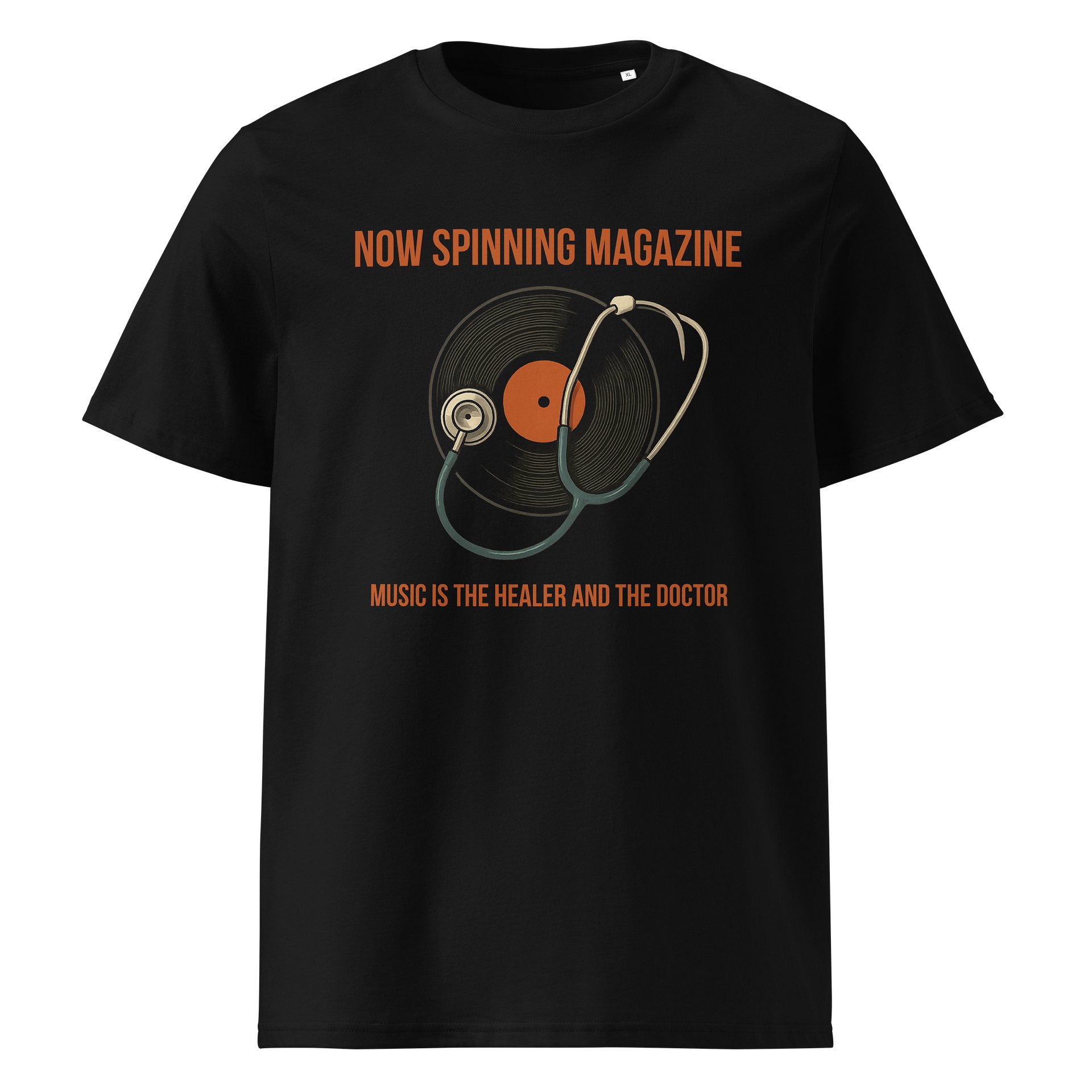 Music Is The Healer & The Doctor -Orange + Back Print product image (1)