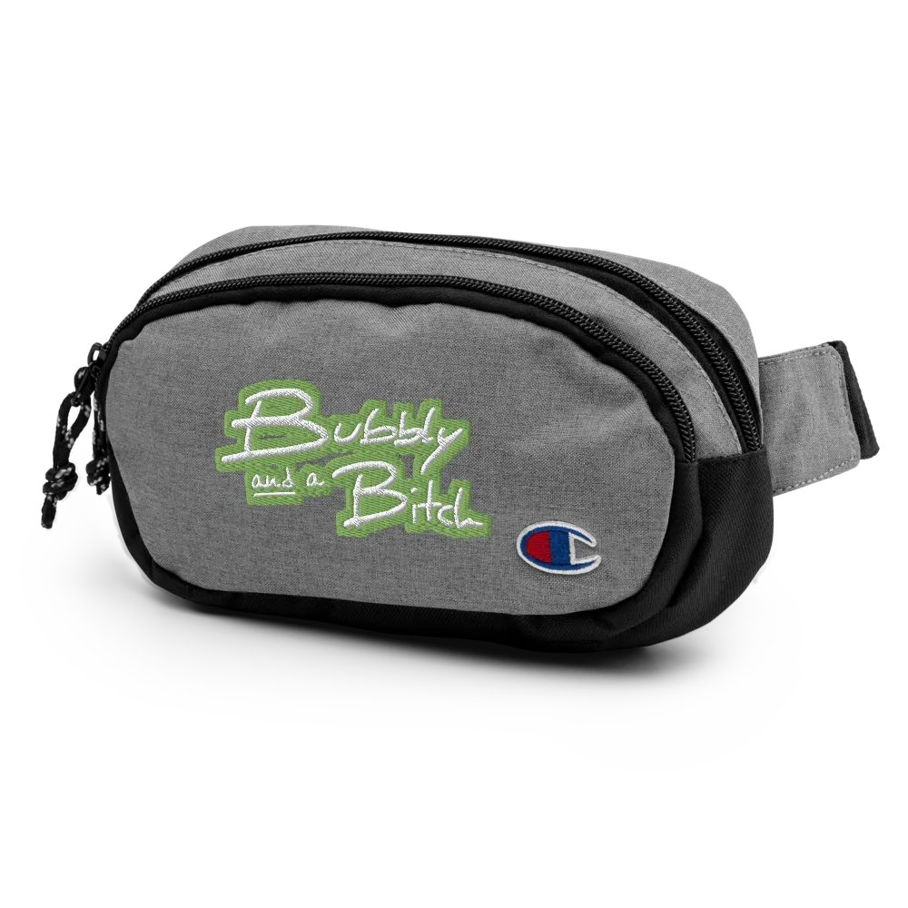 Bubbly and a B (light green bubble design 2) champion fanny pack product image (4)