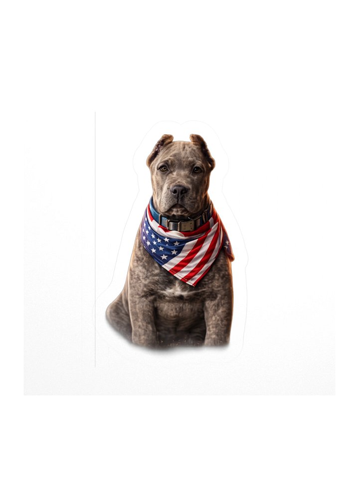 Patriotic Pup Kiss-Cut Sticker product image (1)