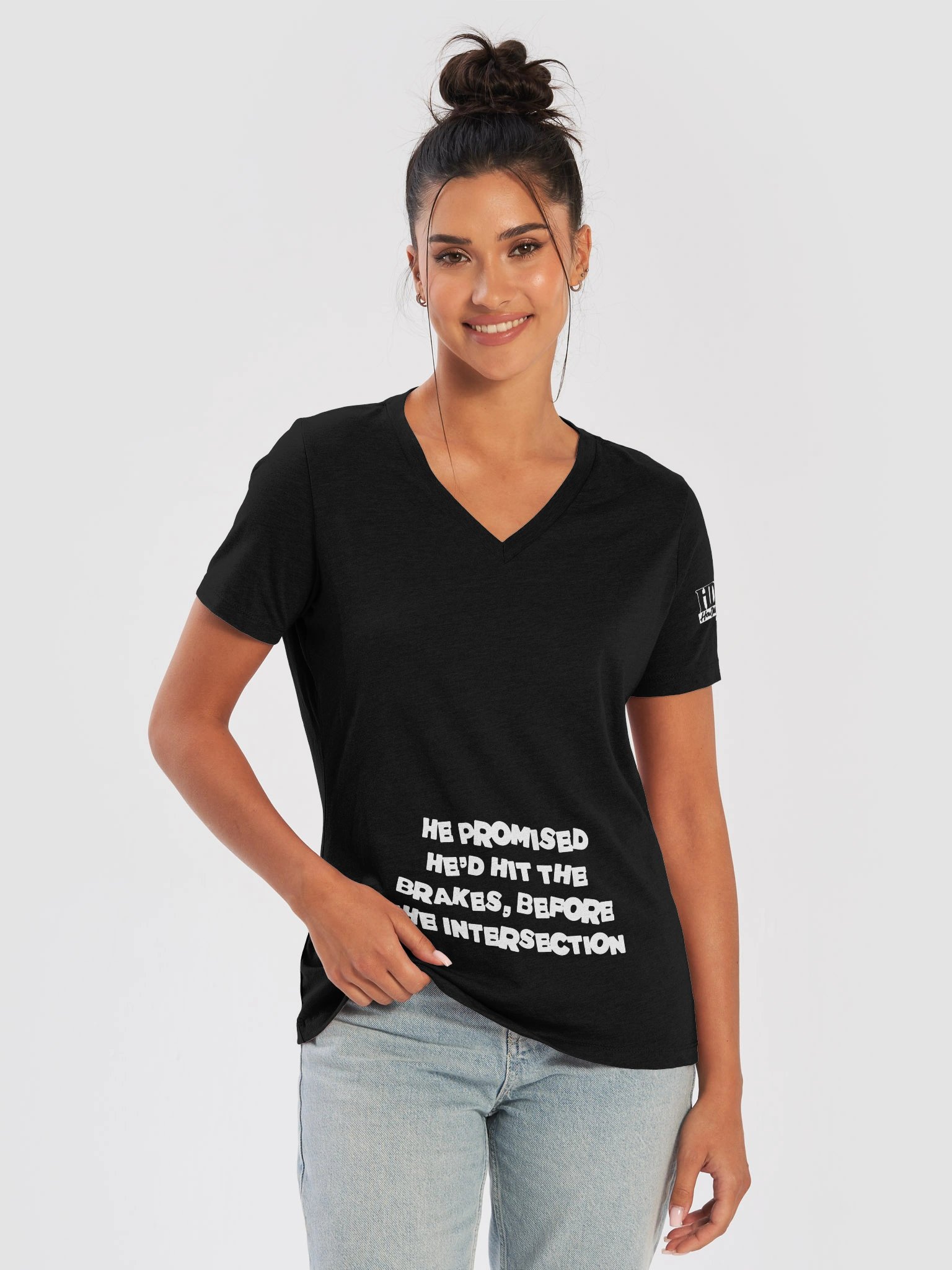 PROMISED TO HIT THE BRAKES MATERNITY TEE product image (43)