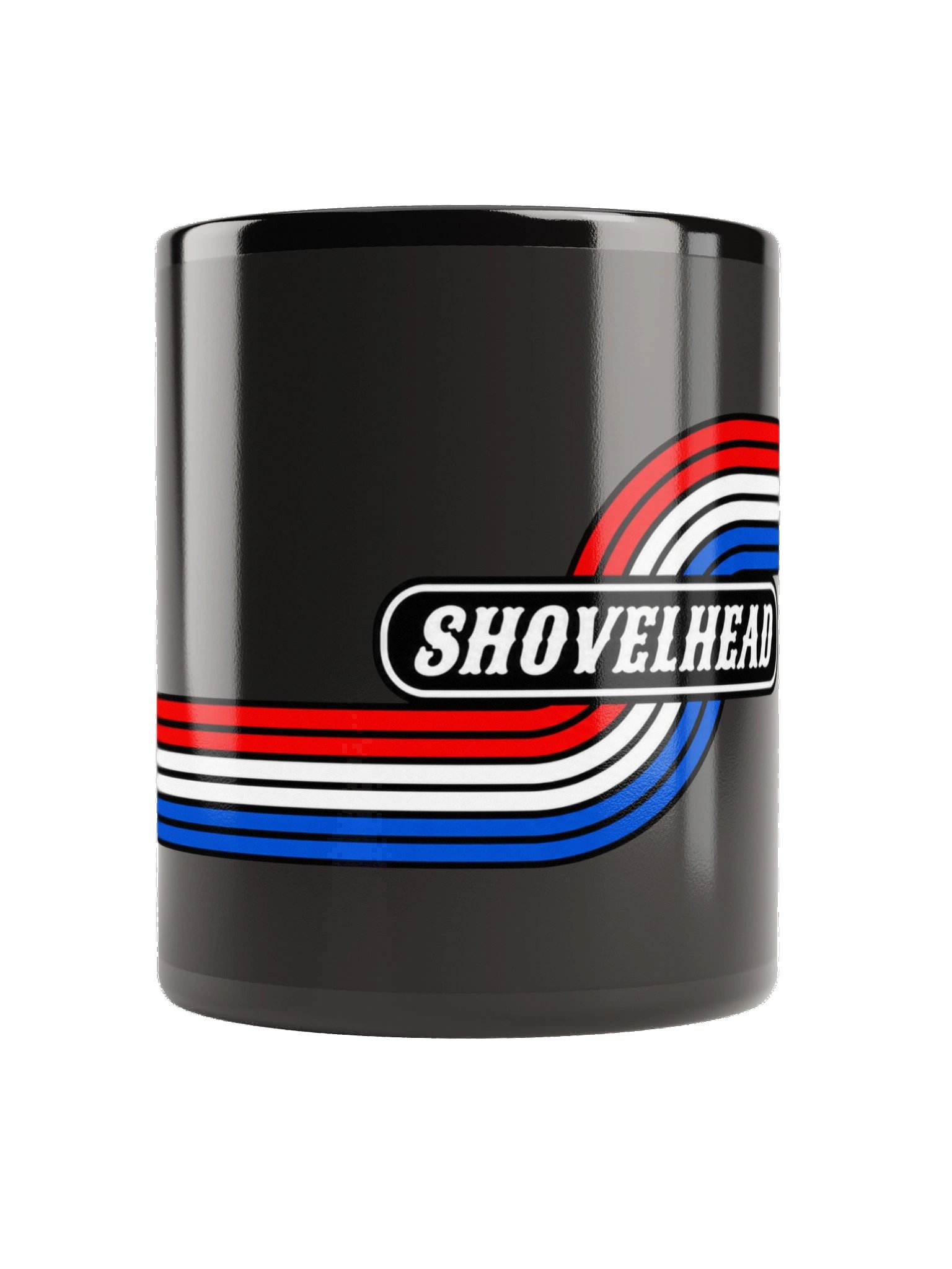 Lee’s Garage Throwback Shovelhead Black Mug product image (1)