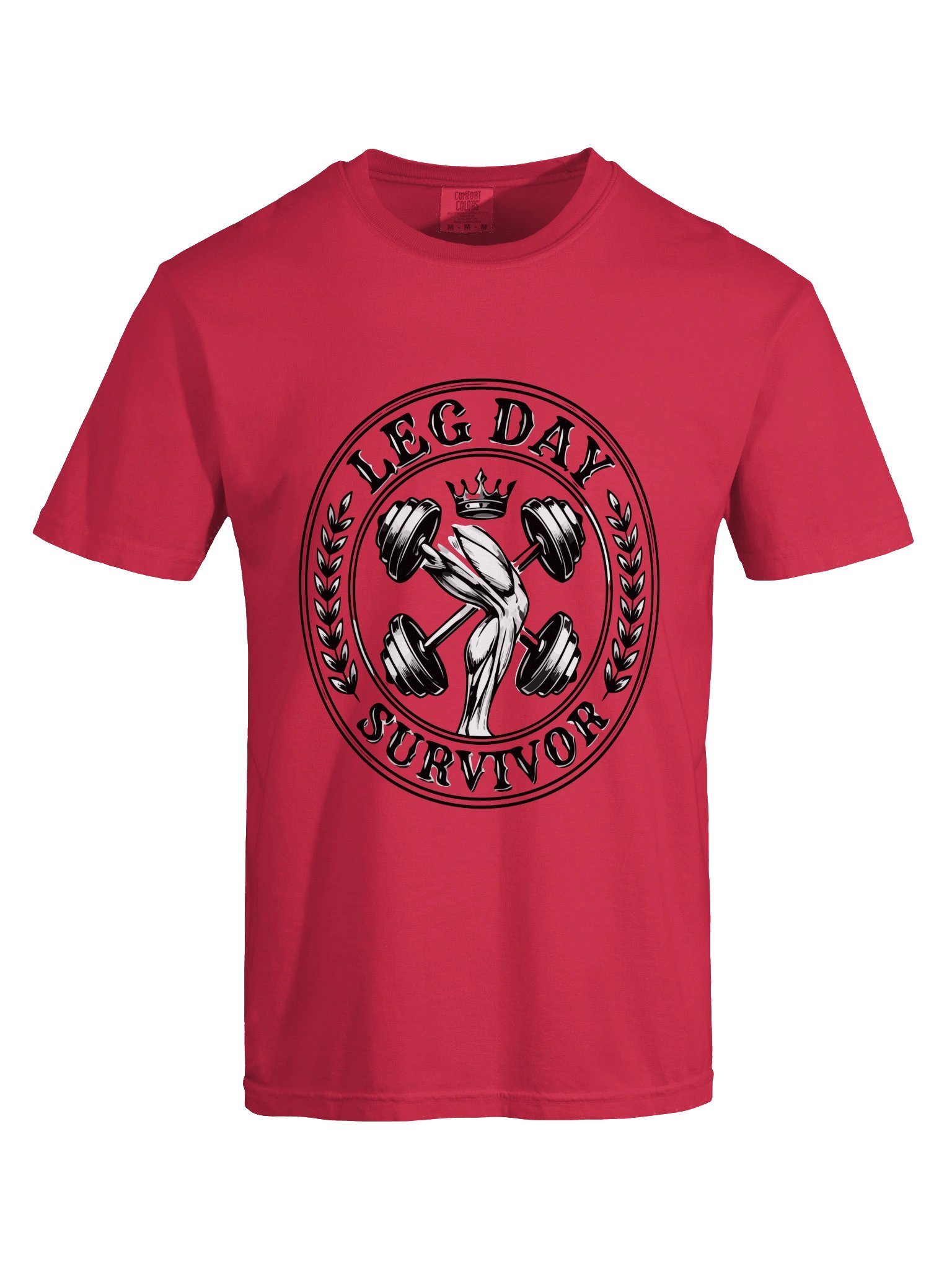 Leg Day Survivor - Vintage Crest Gym T-Shirt product image (4)