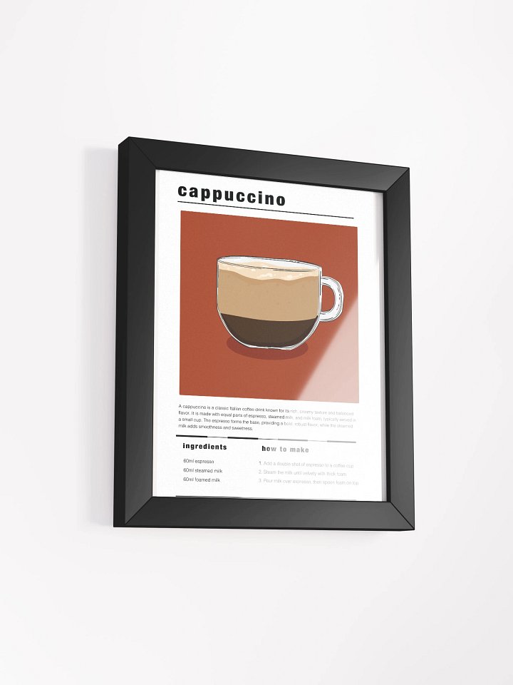 Framed Cappuccino Coffee Print product image (2)