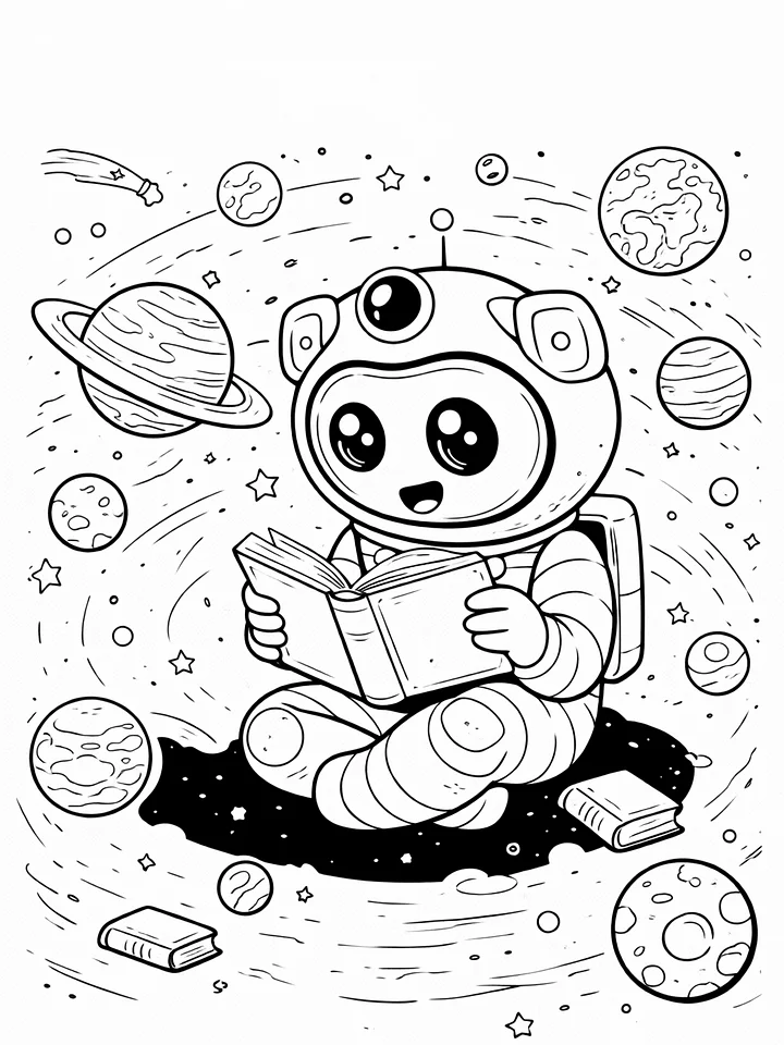 Colorea - Astro: Un día en el espacio | Artpinturet product image (2)