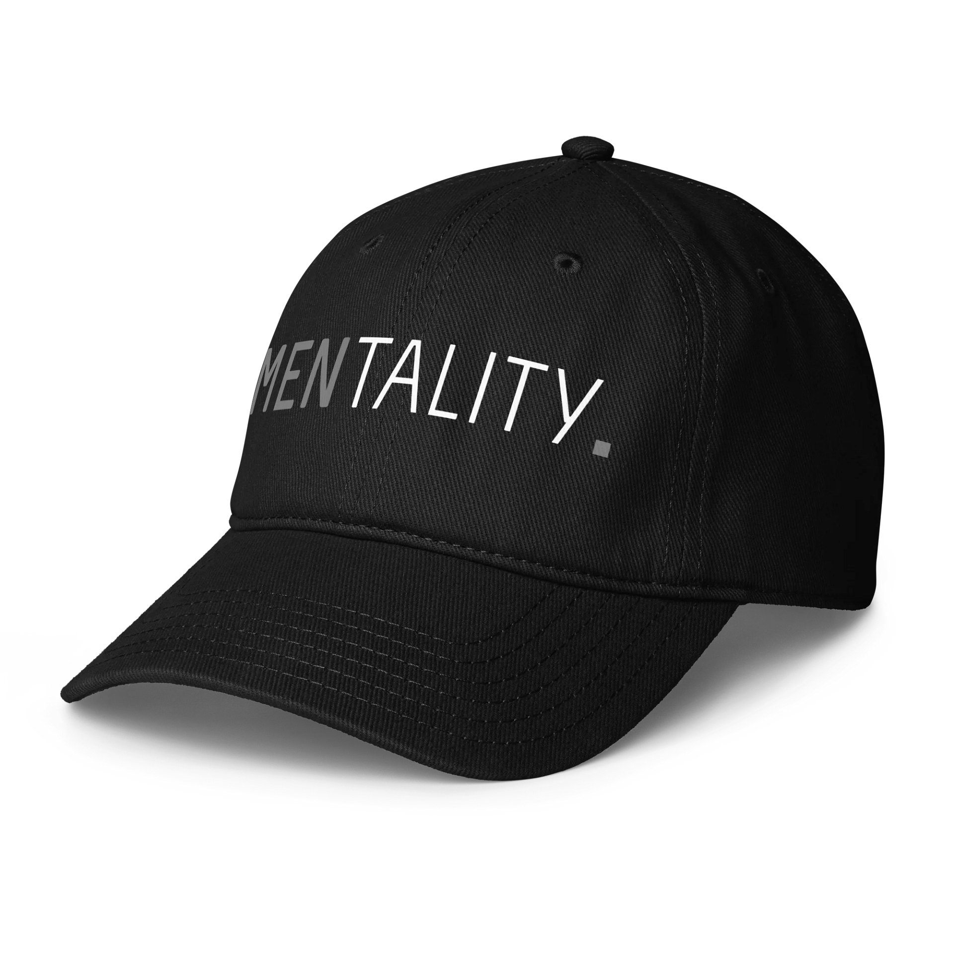 Mentality Dark Greyscale Logo Baseball Cap product image (5)