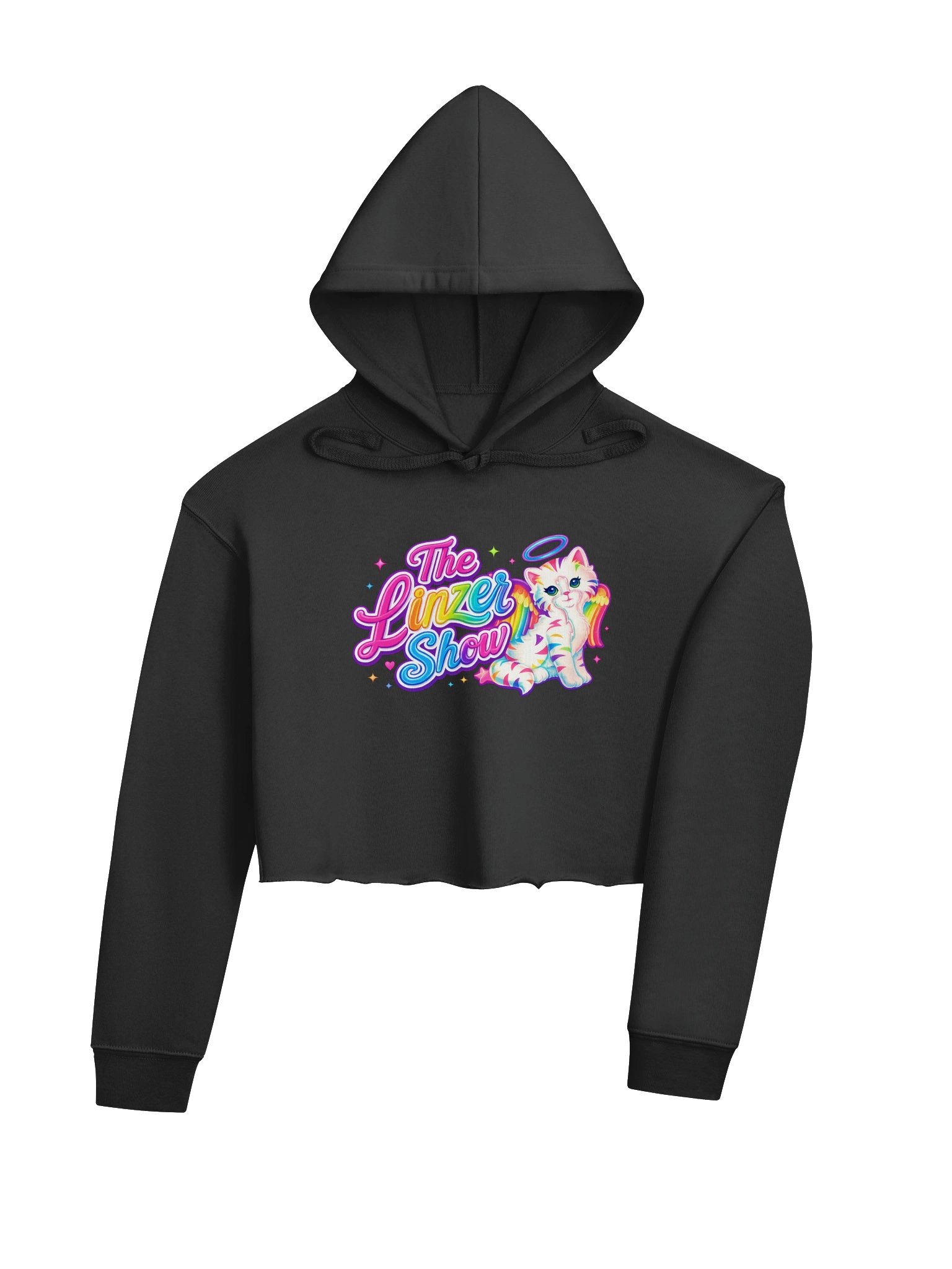 The Linzer Show Rainbow Cat Crop Hoodie product image (10)