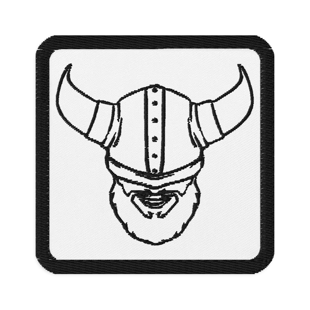 Monochrome Light Mode Viking Patch product image (1)
