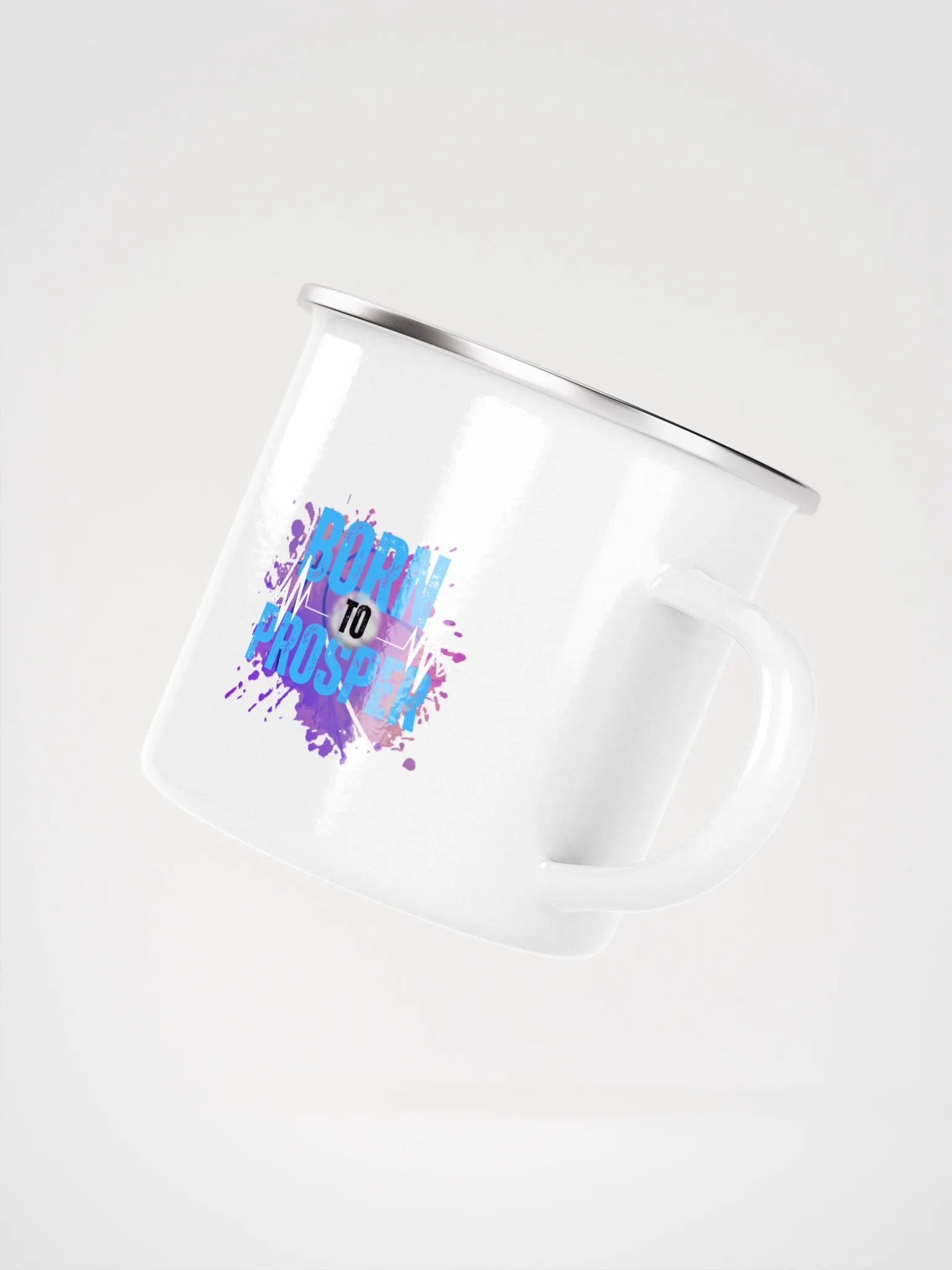 Create Greatness + Born to Prosper Enamel Mug product image (3)