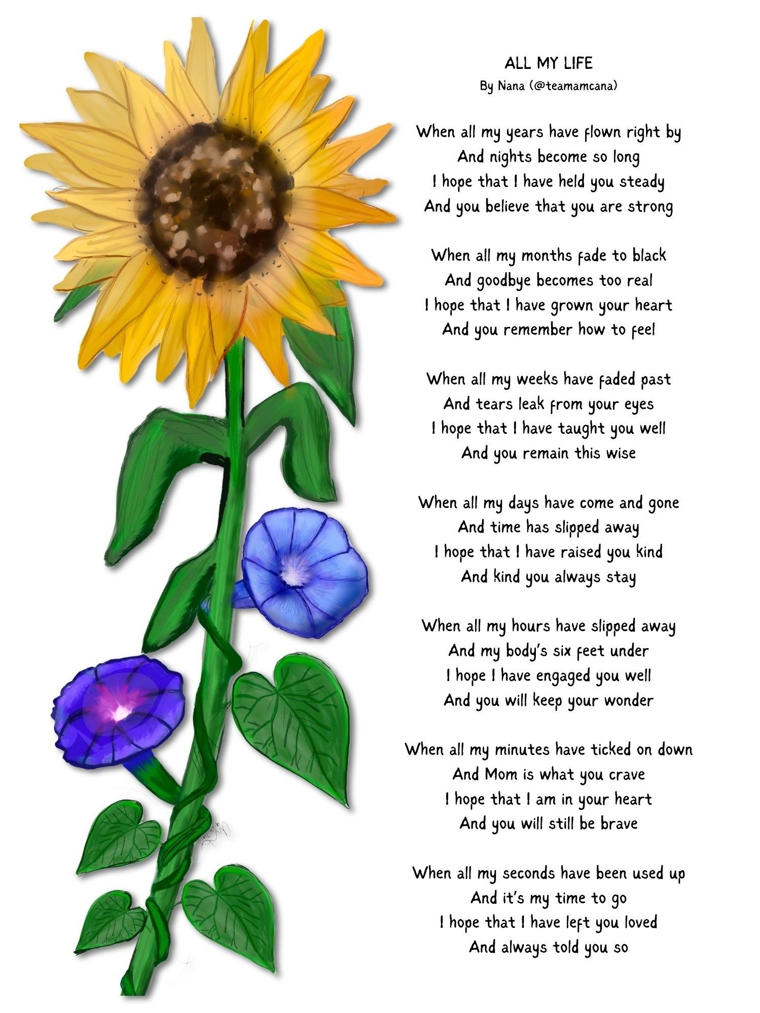 All My Life - Nana's Poem - DIGITAL COPY product image (1)