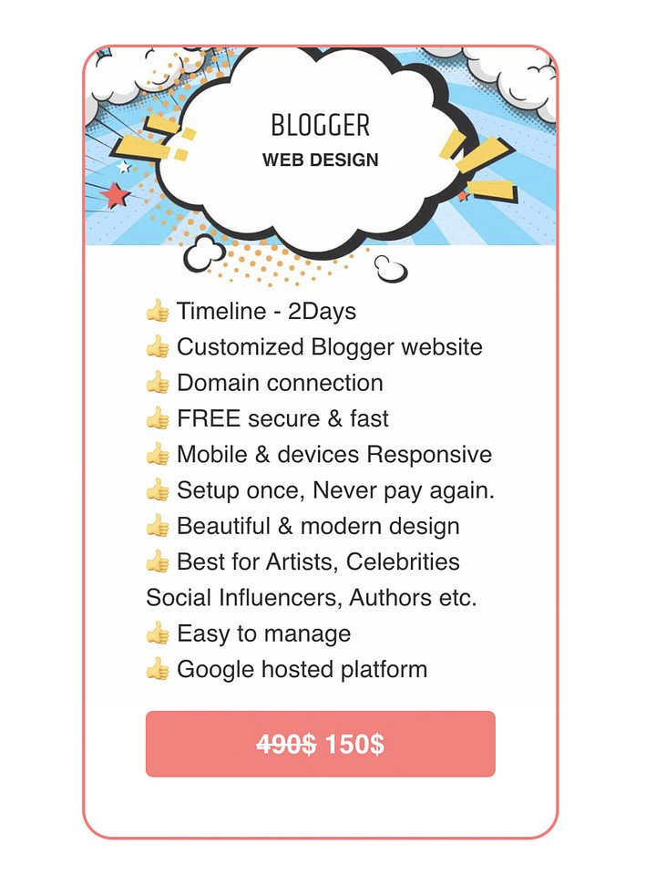 Blogger Web Design product image (2)