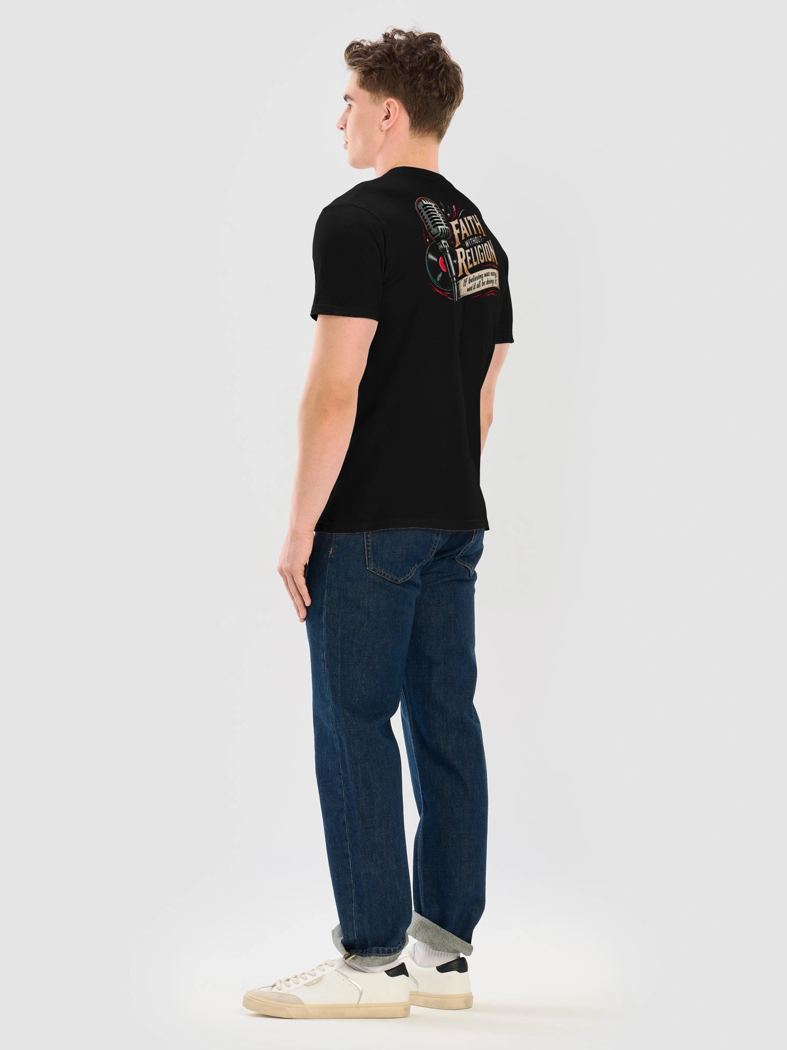 Men's Rockabilly Microphone & Guitar Tee product image (4)