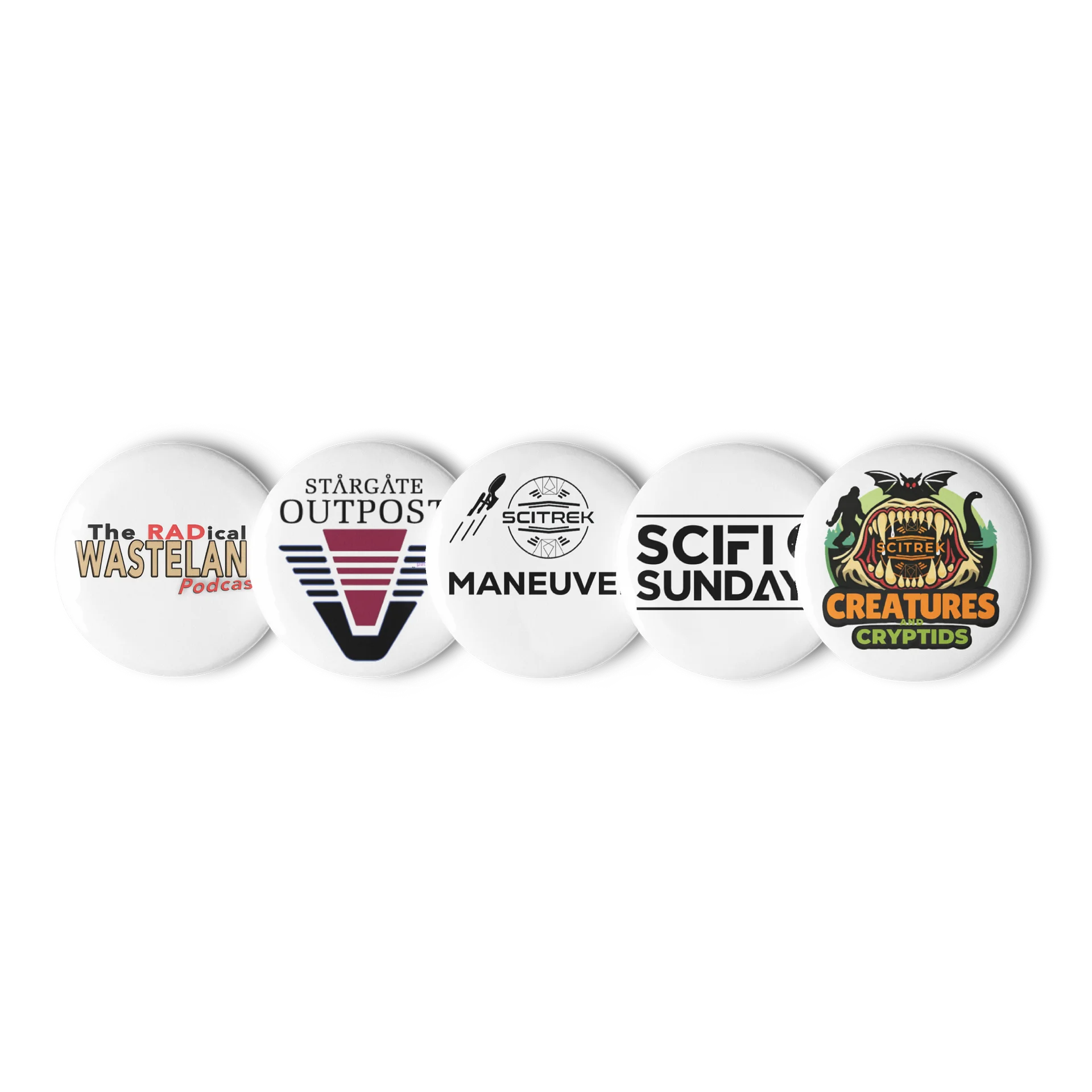 OG SciTrek Podcast Buttons! product image (1)