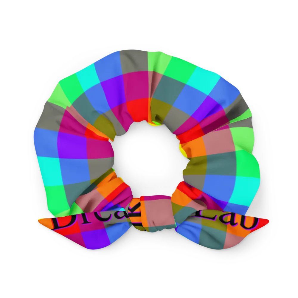 Rainbow Checkers Scrunchy product image (2)