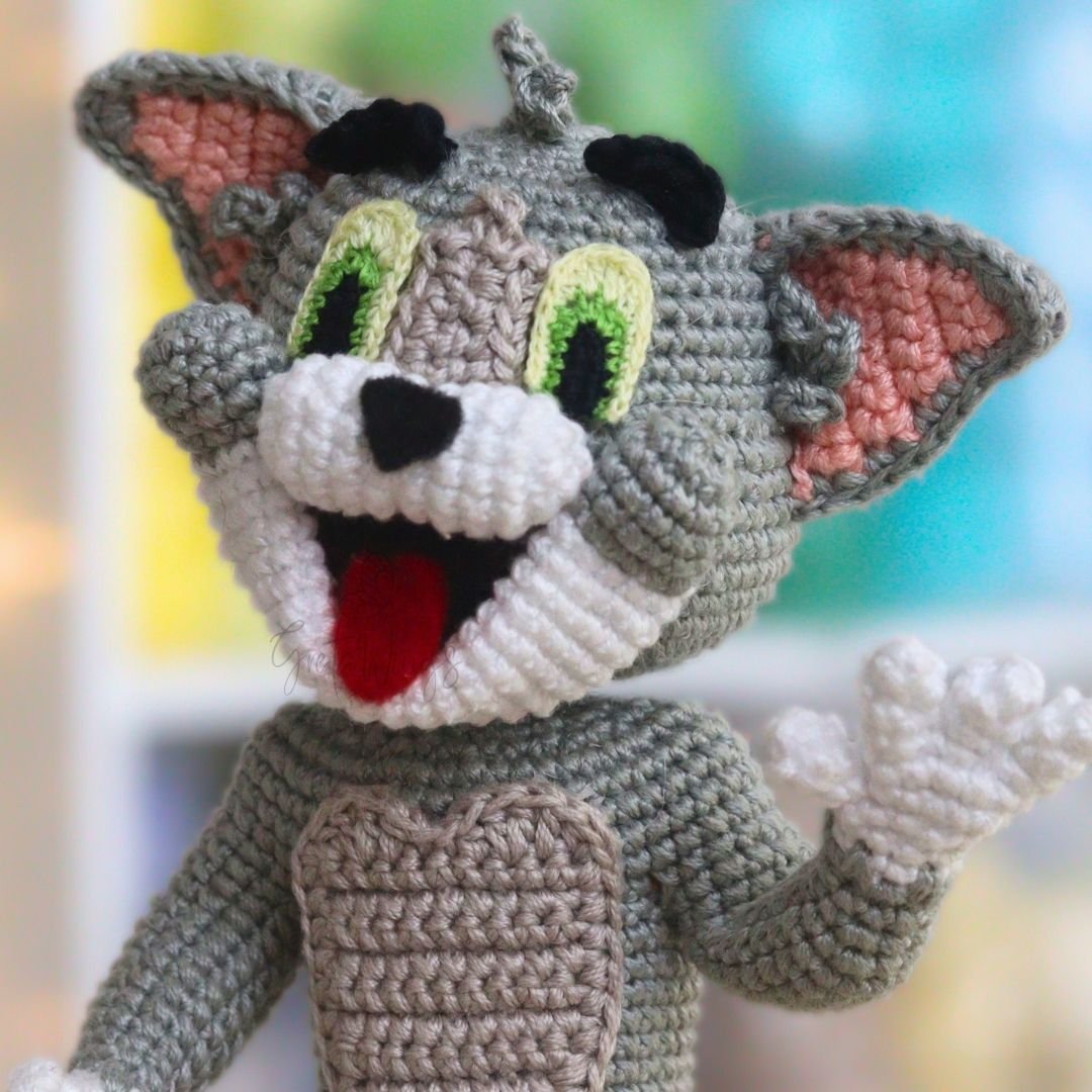 Patrones de ganchillo combinados: Amigurumis de Tom y Jerry (Conjunto de 2 patrones) product image (4)