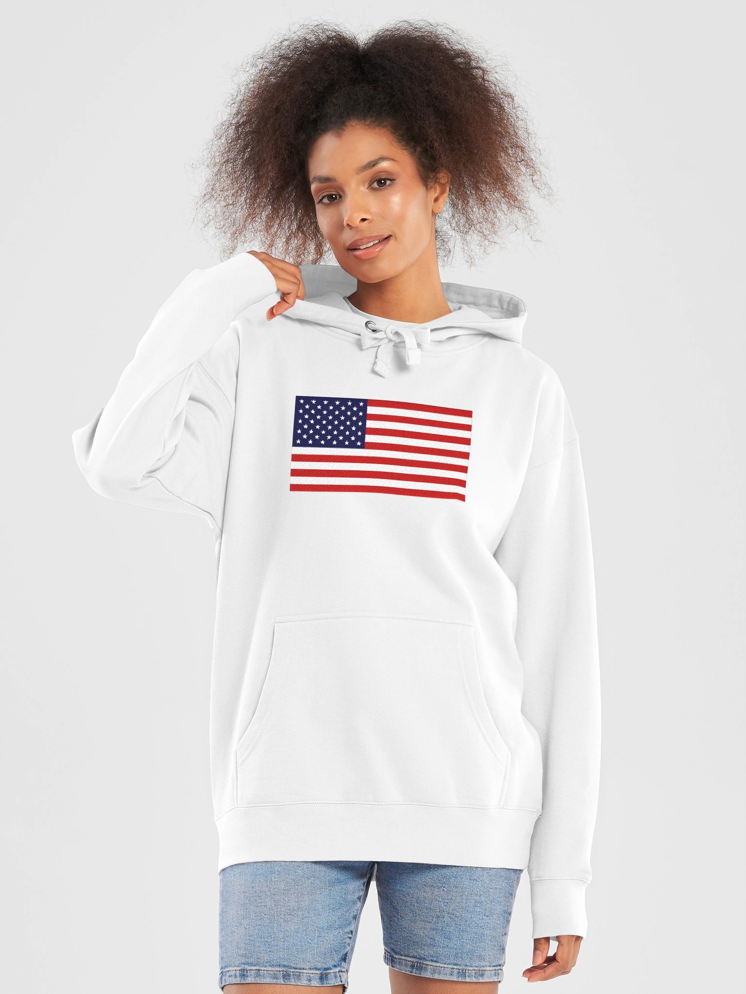 The American Flag Heritage Embroidered Hoodie product image (5)