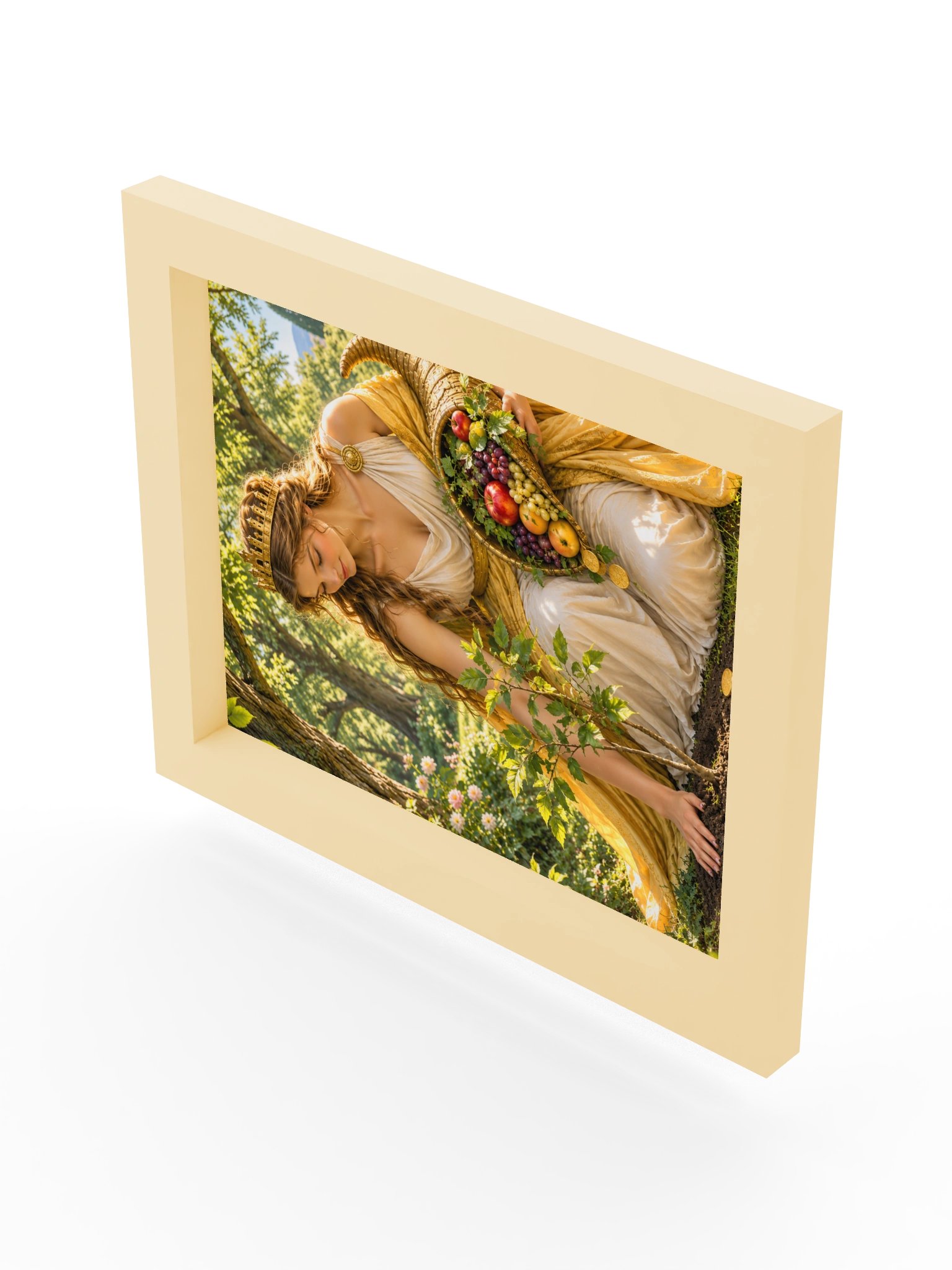 Framed Poster, Golden Goddess Nurturing the Sapling product image (8)