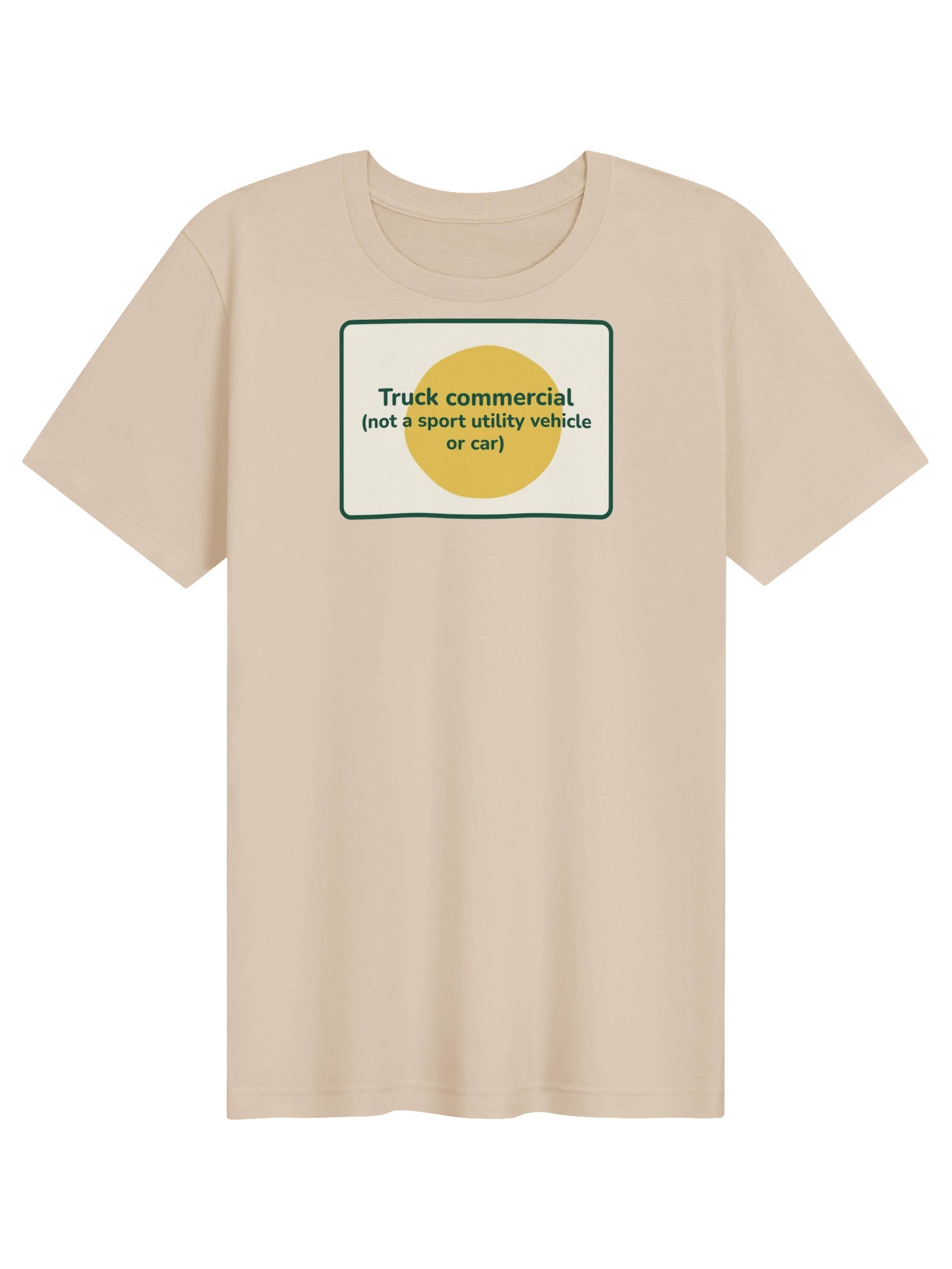 Truck commercial T-shirt (sand) product image (1)
