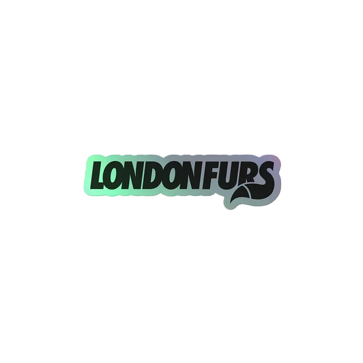 LondonFurs Logo Black - Hologram sticker product image (2)