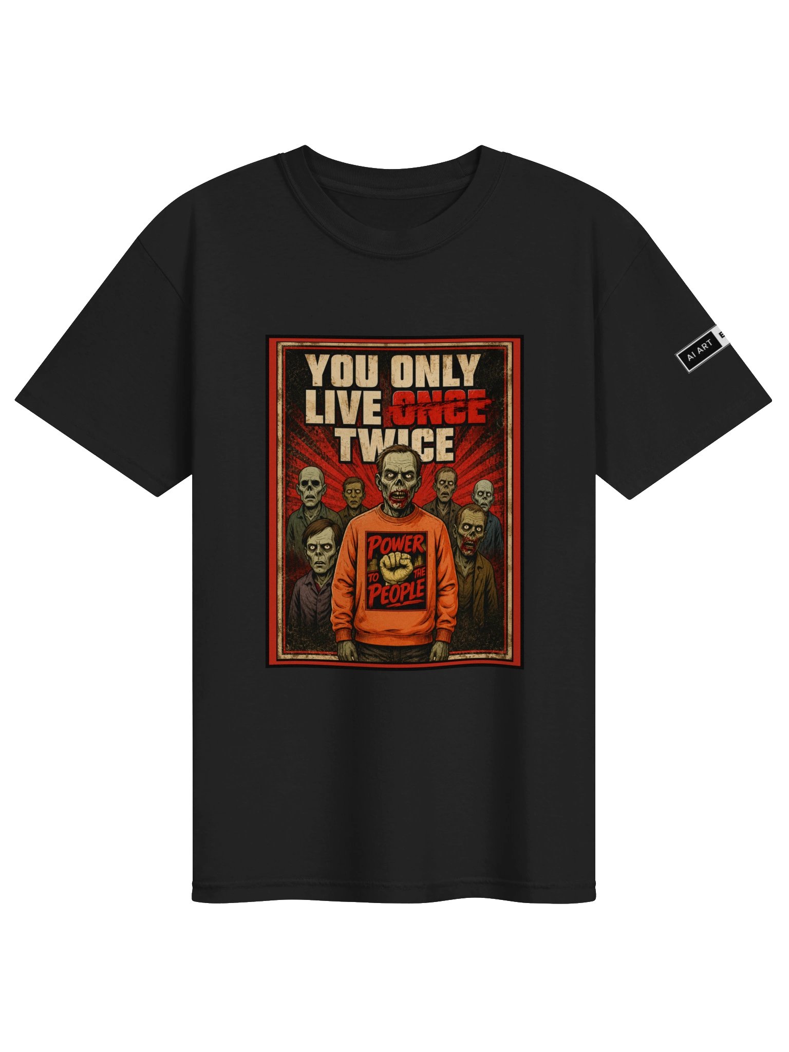 "YOU ONLY LIVE TWICE" 100% cotton T-shirt product image (1)