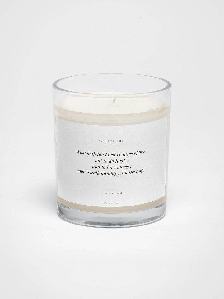 Micah 6:8/Walk Humbly Candle product image (1)