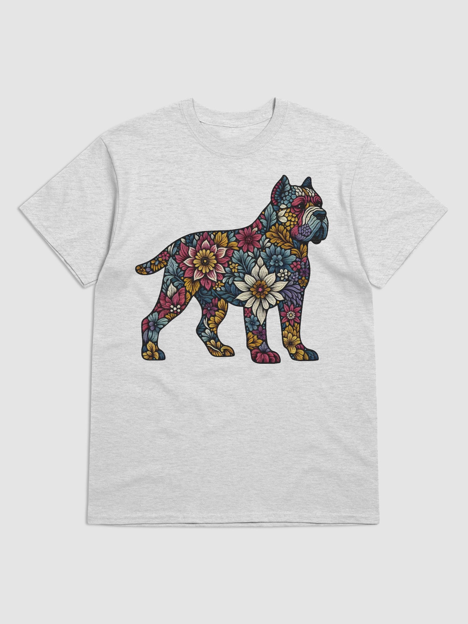 Cane Corso Dog Lover T-Shirt with Floral Art product image (5)