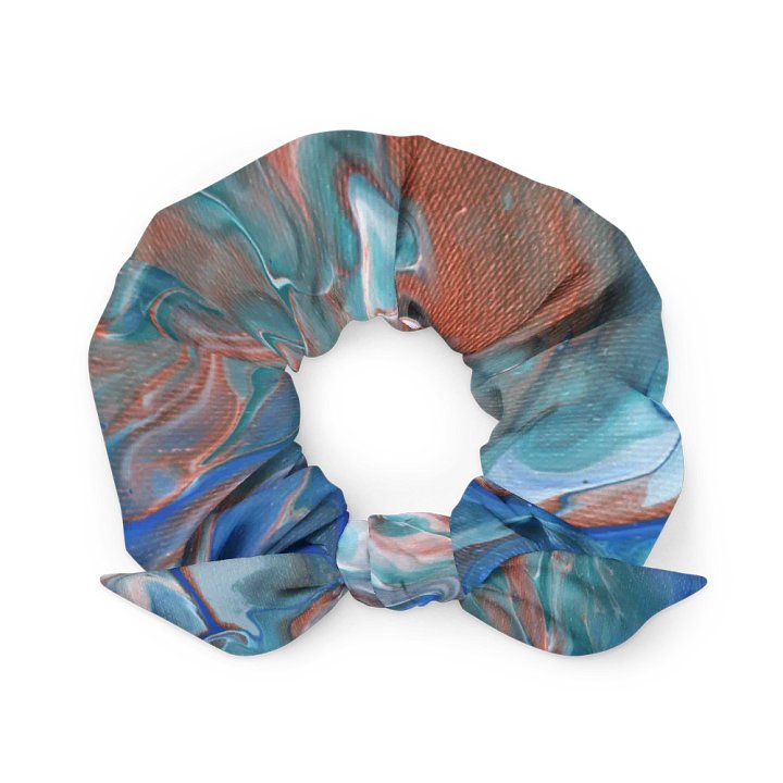 Metallic Orange Fluid Acrylic Scrunchie product image (1)